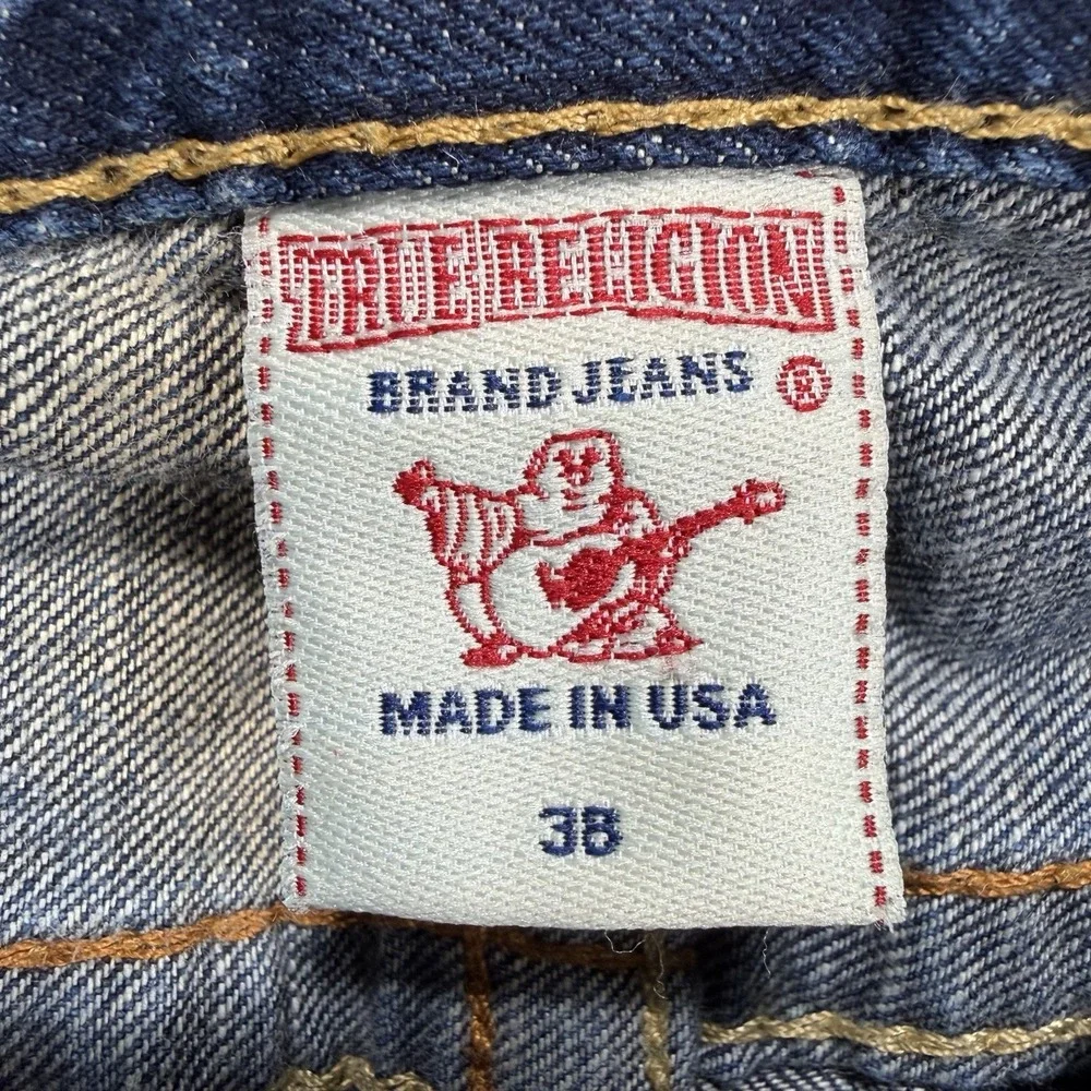 True Religion Bobby Big T Jeans Men's 38 (Actual 40x32) USA Made Y2K Streetwear